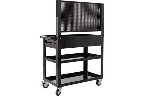 Инструментальная тележка Inforce 3 полки с панелью и ящиками, габариты ...