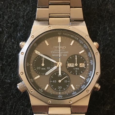 Seiko A Royal Oak Quartz Chronograph Excellent Condition F R