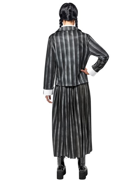 Déguisement uniforme scolaire Mercredi Addams femme Vegaooparty