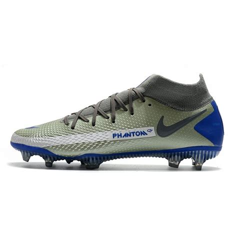 Crampon Nouvel Nike Phantom Gt Elite Df Fg Argent Bleu