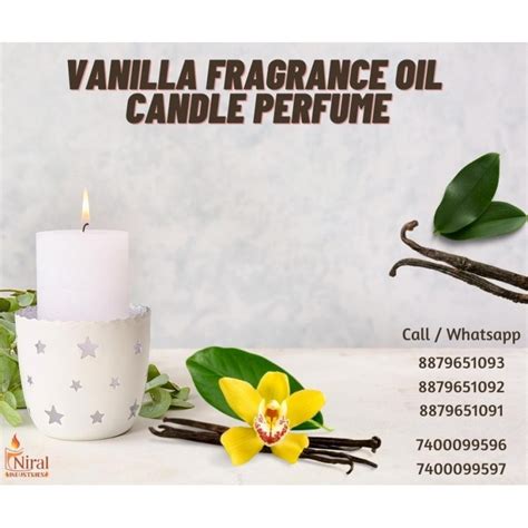 Nirals Vanila Candle Fragrance Oil Candle Perfume 25 Ml