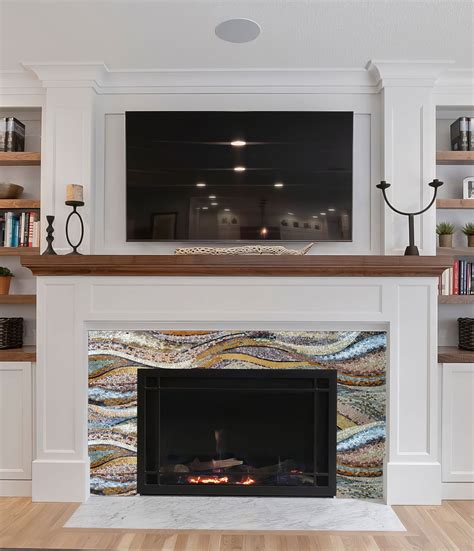 12+ Mosaic Tile Fireplace Surround Ideas