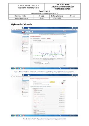 Gl Ak Spr Sprawozdanie Z Wiczenia Laboratoryjnego Nr