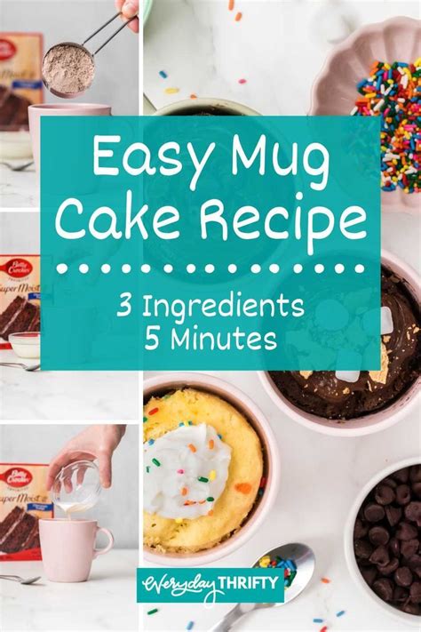 3 Ingredient Mug Cake Artofit