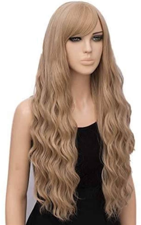 Ash Blonde Wigs For Women Wig Bangs Wavy Wigs Long Etsy