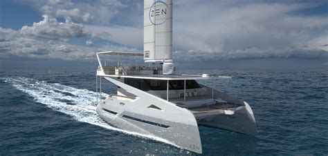 Zen 50 Solar Yacht With Wingsail Enters Production Electric Hybrid