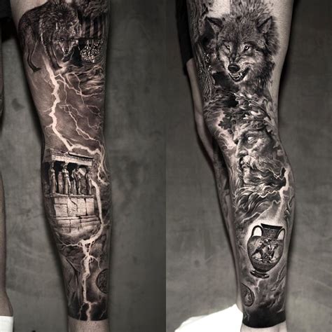 Norse Mythology Sleeve Tattoo