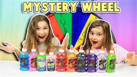 Mystery Wheel 3 Colors Of Glue Slime Challenge Jkrew Youtube