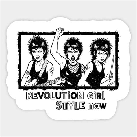 Bikini Kill Fanart Bikini Kill Sticker TeePublic