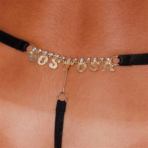 Calcinha Fio Dental Strass Gostosa Patitex Pink Lingerie