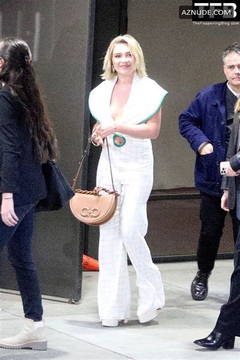 Florence Pugh Sexy Seen Flaunting Her Hot Figure In White At The Wonder Q And A In Los Angeles