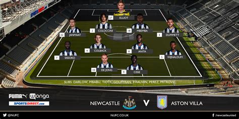 Starting lineups: Newcastle United v Aston Villa - ITV News