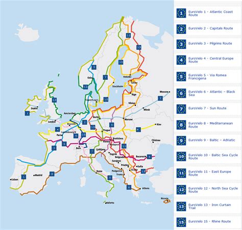 eurovelo  easy   cycle europe worldbikinginfo