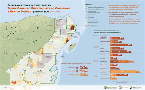 Infomapa de deforestación en municipios de Quintana Roo idefor cnf gob mx