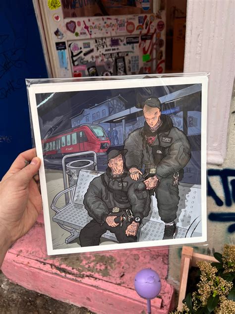 Andy Warlord Bahnsteig Print 30x30 Cm Keller Kreuzberg