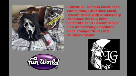 Scream 25th Anniversary Ghostface Mask Voice Changer And Collectors Set