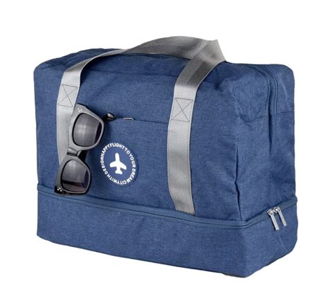 Сумка дорожня для подорожей з відділом для взуття Синій (СДС-1001-2 ...