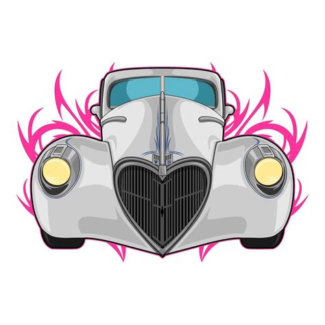 cartoon vintage car 16645252 Vector Art at Vecteezy