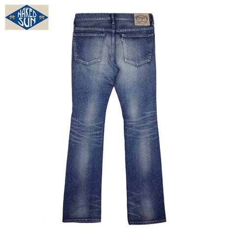 naked sun NAKED SUN ネイキッドサン 5ポケットストレッチ タイト フレアデニム 5PKT STRETCH TIGHT FLARE インディゴUSED 1
