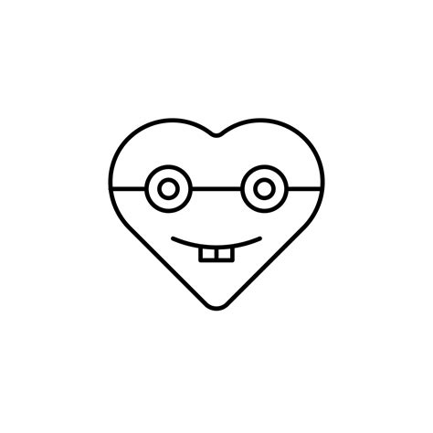 Emoji Geek Vector Icon Illustration 23196992 Vector Art At Vecteezy