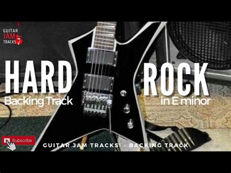 Hard Rock Guitar Backing Track In E Minor Guitar Jam Tracks