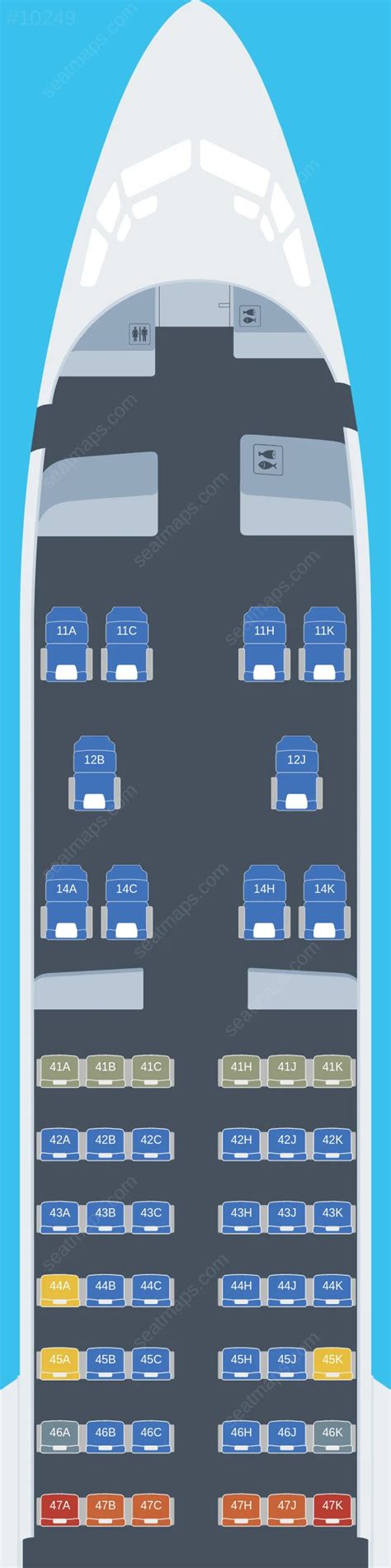 Seat Map Of Singapore Airlines Boeing Max Aircraft