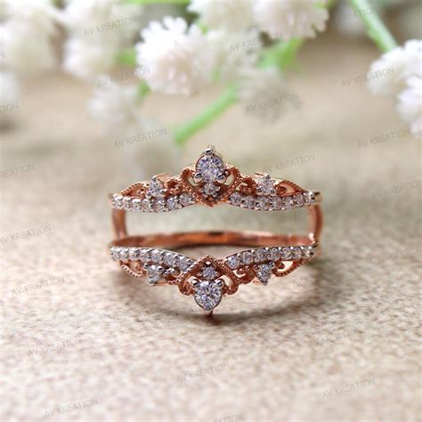 designer enhancer ring engagement enhancer guard ring diamond