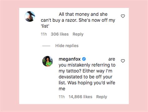 Megan Fox Hilariously Claps Back At Troll Criticizing Her Bikini Line Perez Hilton