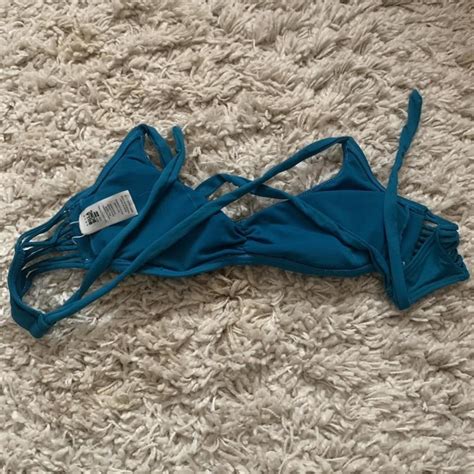 Blue Billabong Bikini Top Says Size Large But Is Depop