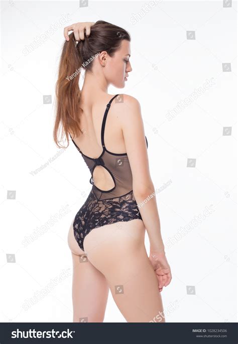 Brunette Sexy Girl Lingerie Body Underwear Stock Photo Edit Now