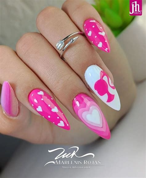 Pin By Myrian Stella On U As Lindas Barbie Pink Nails Short Acrylic