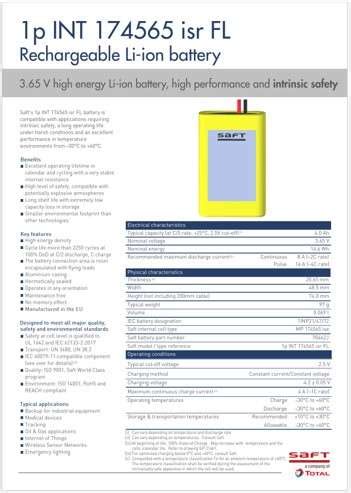 Cell Specifications - Battery Design