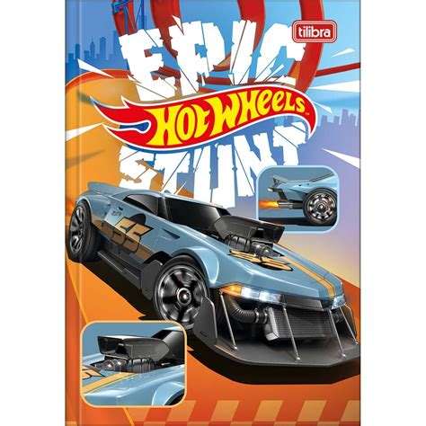 Caderno Brochura Capa Dura Hot Wheels Folhas Hot Wheels Cadernos Brochura Tilibra