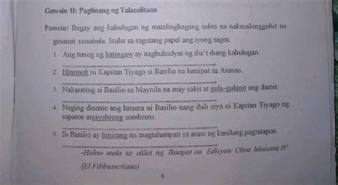 Gawain II Paglinang Ng Talasalietarn Pamuto StudyX