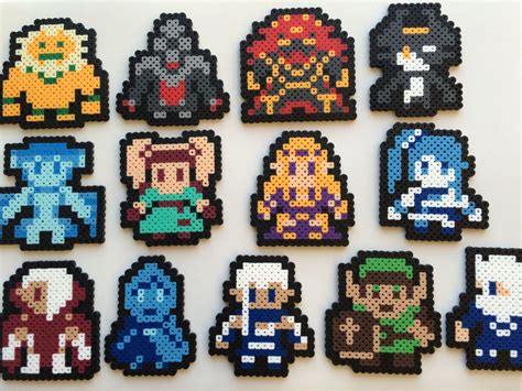 Legend Of Zelda Perler Bead Sprite Set Hyrule Warriors Perler Beads Bead Sprite Perler