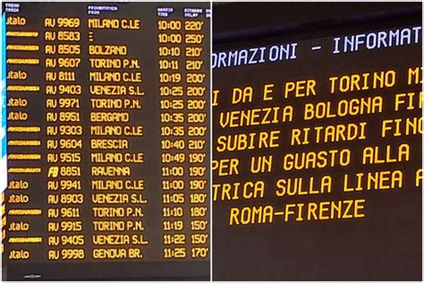 Guasto Alta velocità treni con quattro ore di ritardo sabato nero