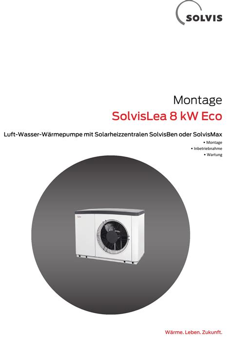 Solvis Solvislea Kw Eco Montageanleitung Pdf Herunterladen Manualslib