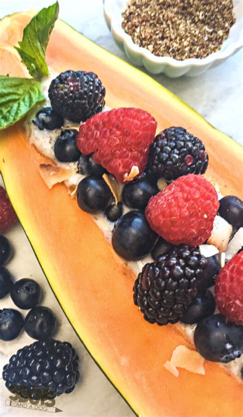 Papaya Breakfast Bowl Recipe - 3 Boys and a Dog