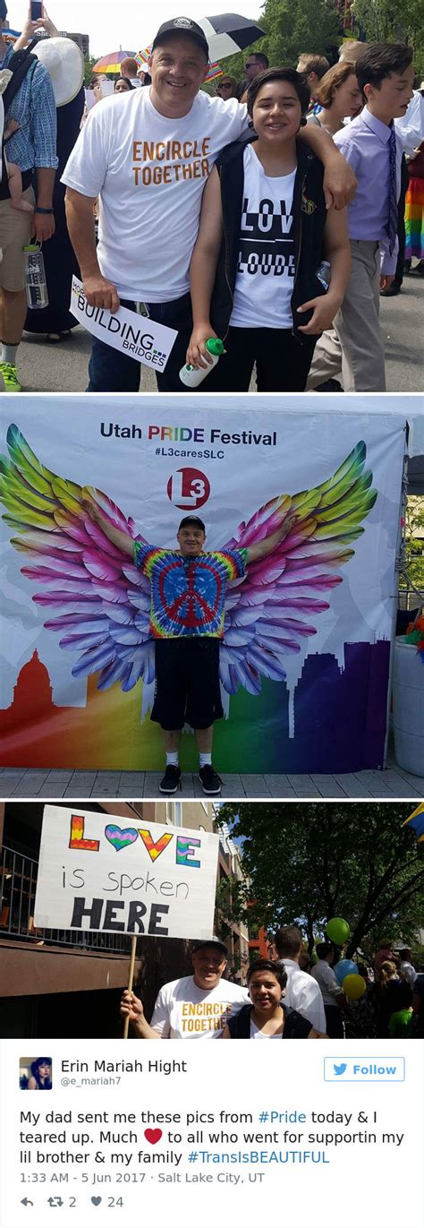 Foto Di Genitori Che Sostengono I Loro Figli Al Gay Pride In America Pagina Di
