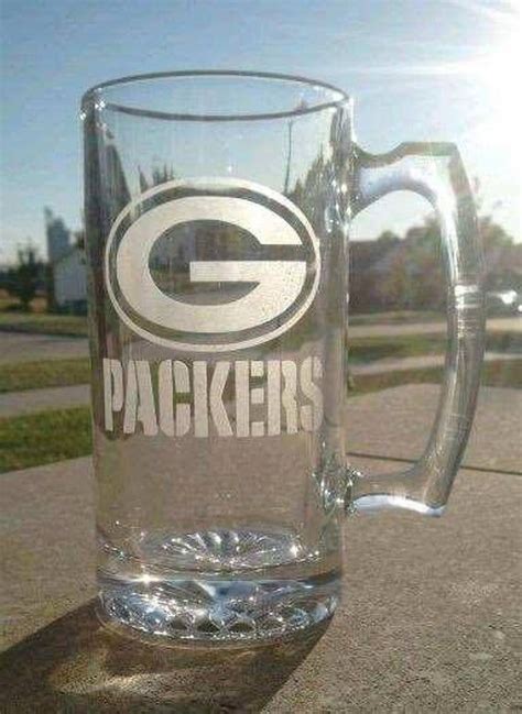 Green Bay Packers Gift Personalized Packers Beer Mug Etsy Green Bay