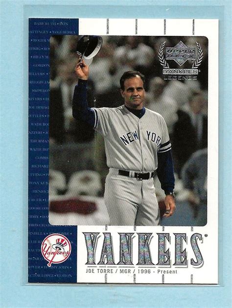 2000 Upper Deck Yankee Legends 24 Joe Torre For Sale Online EBay