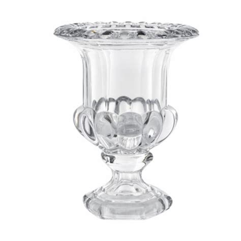 Drey 10 Inch Crystal Glass Vase Urn Classic Vintage Style With Turned