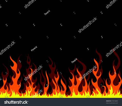 Inferno Fire Background Design Use Stock Illustration 74916805 ...