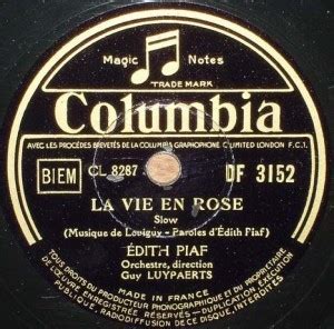 Édith Piaf La vie en rose Reviews Album of The Year