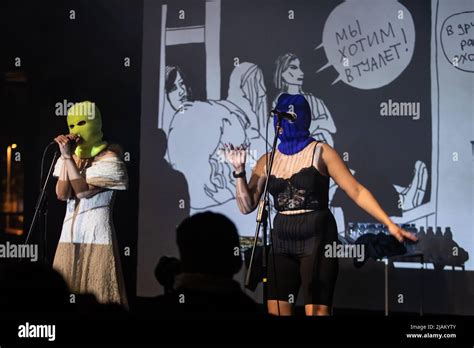 May Th Zagreb Croatia Pussy Riot A Russian Feminist Protest Band Performing As Part