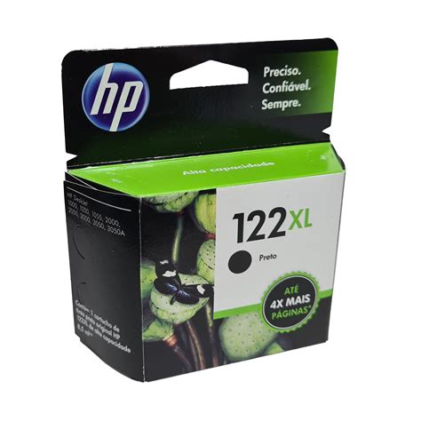 Cartucho HP 122XL Preto CH563HB Para D1000 D2050 D3050 2050 Alta