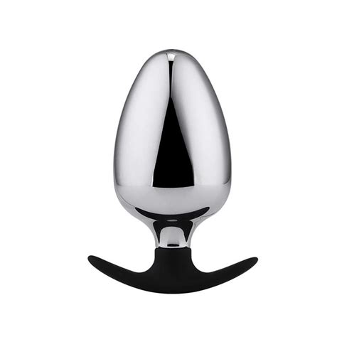 Stainless Steel Huge Anal Plug SQ CHASTITYGO