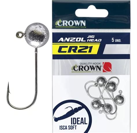 Anzol Jig Head Pesca Crown Cr21 P Isca Soft Diversas Medidas MercadoLivre