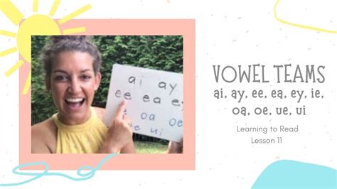 Vowel Teams Ai Ay Ee Ea Ey Ie Oa Oe Ue Ui Learning To Read