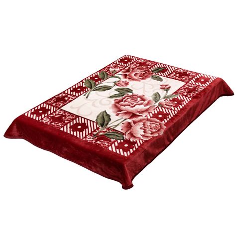 Купить плед "Розы на бордовом" 200x240 ЕВРО стриженый Смун в интернет ...
